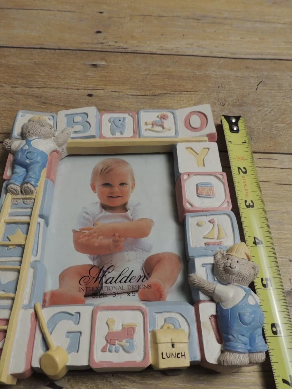 Vintage Malden International Designs Baby Photo Frame | 3.5